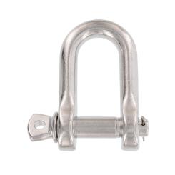 D-shackle with split pin, grade 60