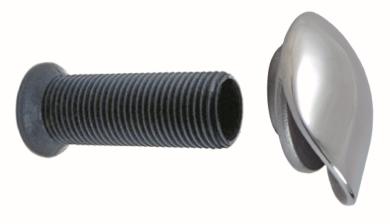 Water drain with stainless steel cap